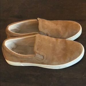 Ugg Kitlyn suede chestnut slip on sneakers